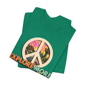 Explore More Worry Less t-shirt - Zenfull Heart self love and healing affirmation apparel