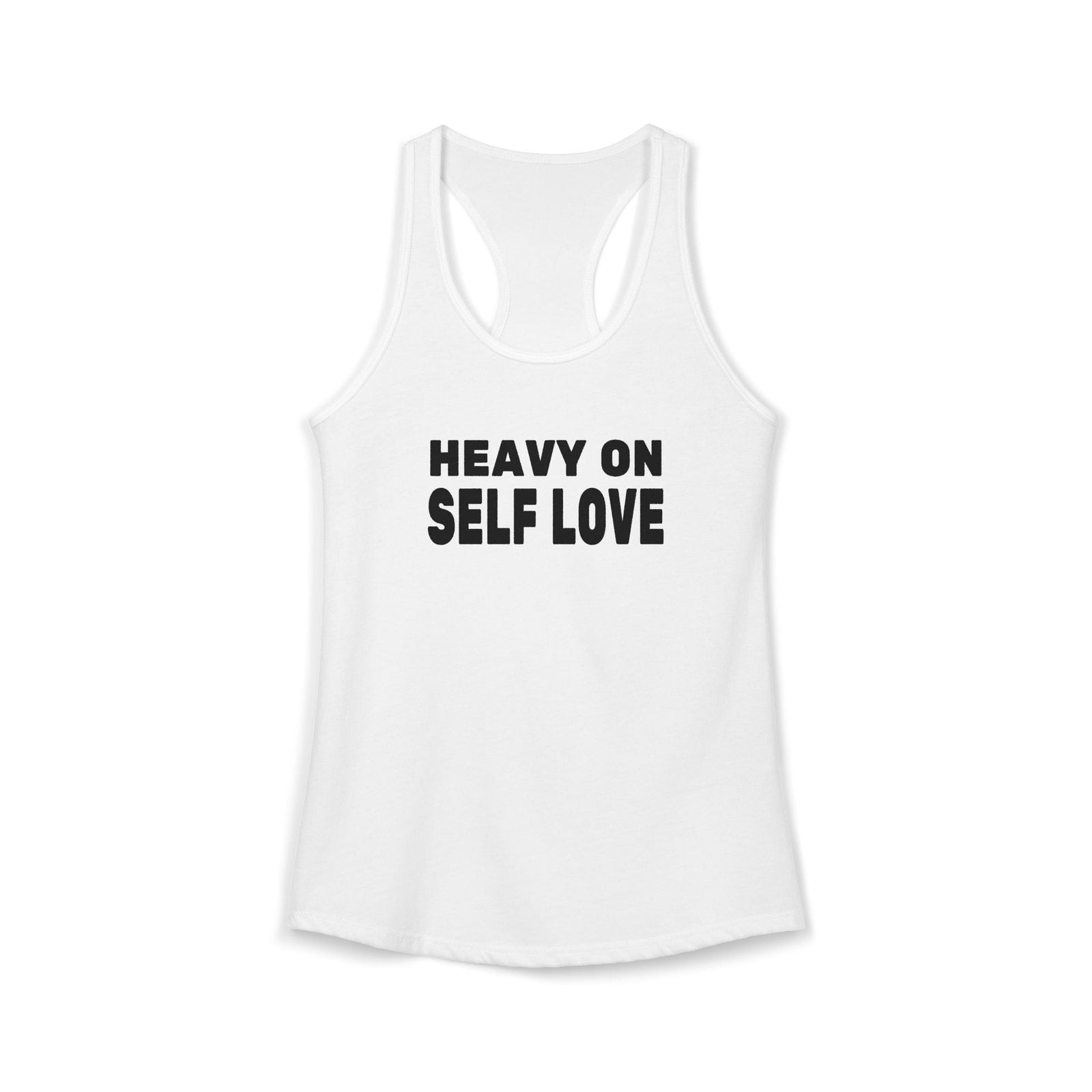 Heavy On Self Love tank top - Zenfull Heart self love and healing affirmation apparel