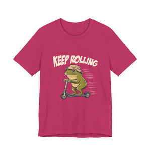 Keep Rolling | Frog t-shirt - Zenfull Heart self love and healing affirmation apparel