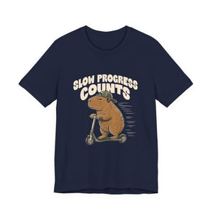 Slow Progress Counts | Capybara | Deluxe Tee