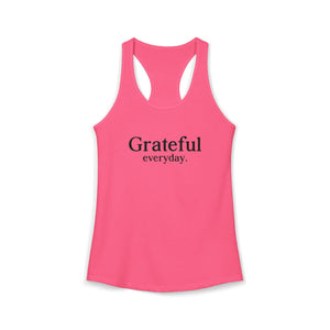 Grateful Everyday tank top - Zenfull Heart self love and healing affirmation apparel