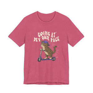 Going At My Own Pace | Cat t-shirt - Zenfull Heart self love and healing affirmation apparel