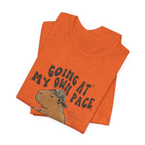 Going At My Own Pace | Capybara t-shirt - Zenfull Heart self love and healing affirmation apparel