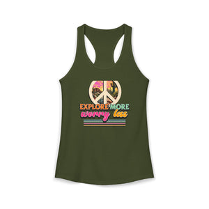 Explore More Worry Less tank top - Zenfull Heart self love and healing affirmation apparel