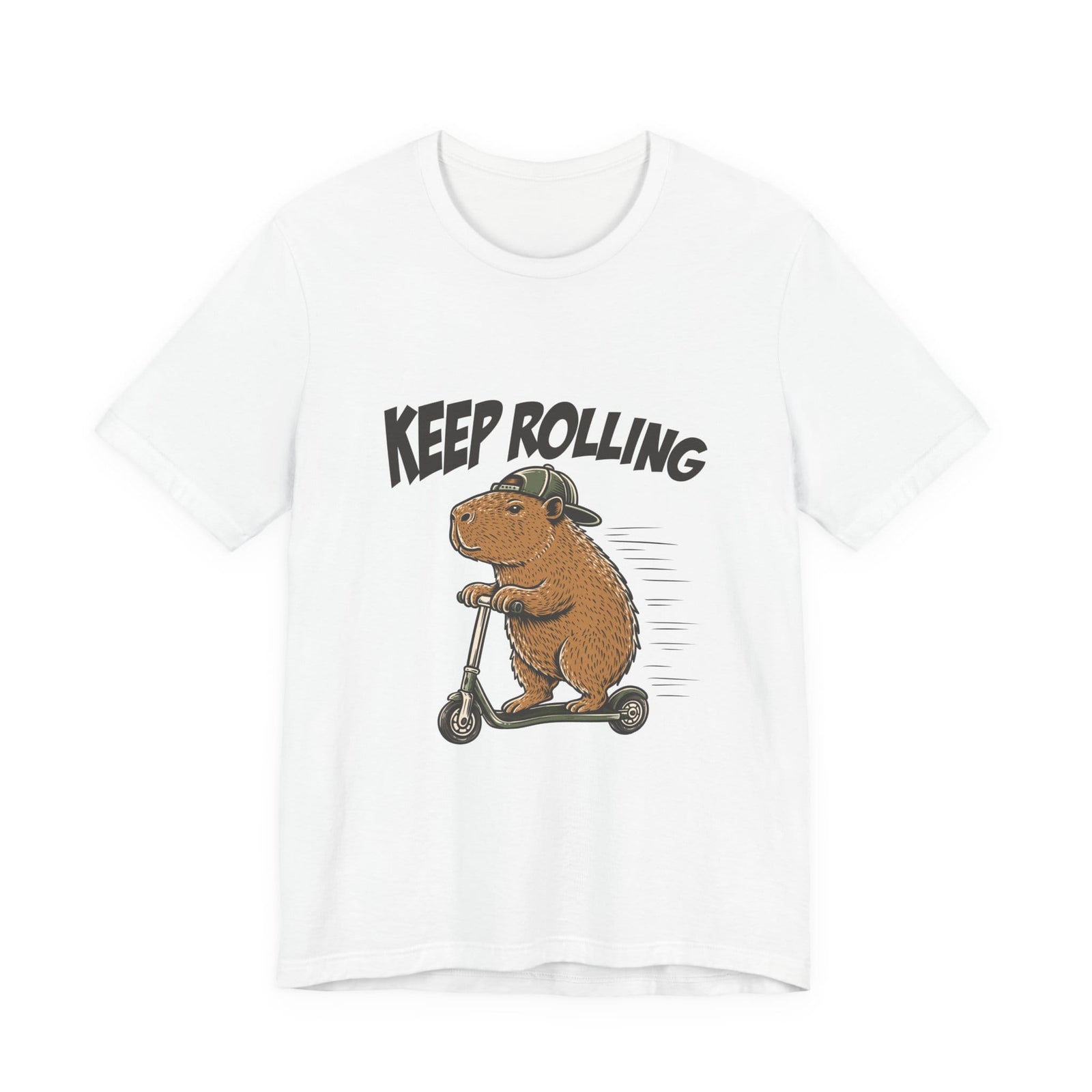 Keep Rolling | Capybara t-shirt - Zenfull Heart self love and healing affirmation apparel