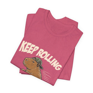Keep Rolling | Capybara | Deluxe Tee