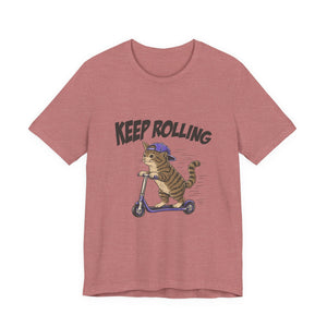 Keep Rolling | Cat | Deluxe Tee