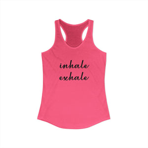 Inhale Exhale tank top - Zenfull Heart self love and healing affirmation apparel