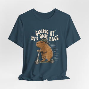 Going At My Own Pace | Capybara t-shirt - Zenfull Heart self love and healing affirmation apparel