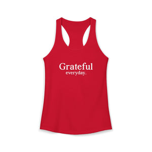Grateful Everyday tank top - Zenfull Heart self love and healing affirmation apparel