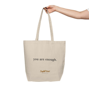 You Are Enough canvas tote bag by Zenfull Heart, alternate view