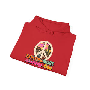 Explore More Worry Less hoodie - Zenfull Heart self love and healing affirmation apparel