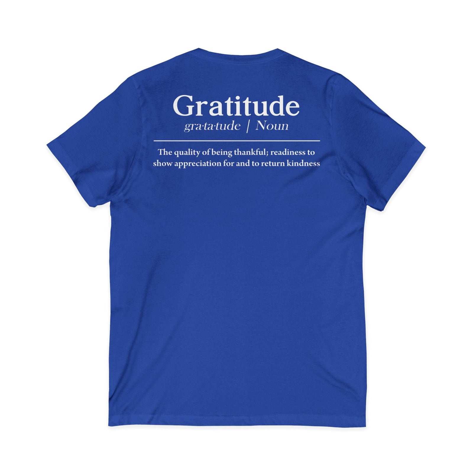 Grateful Everyday v-neck shirt - Zenfull Heart self love and healing affirmation apparel