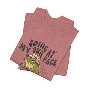 Going At My Own Pace | Frog | Deluxe Tee