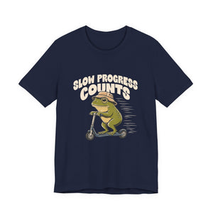 Slow Progress Counts | Frog | Deluxe Tee