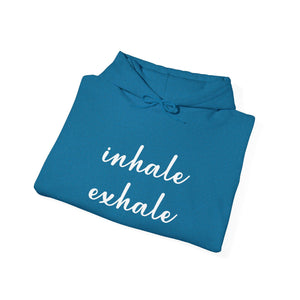 Inhale Exhale hoodie - Zenfull Heart self love and healing affirmation apparel