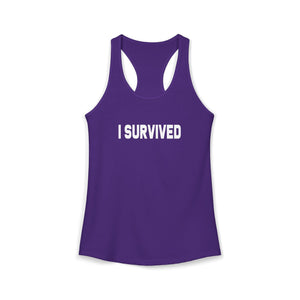 I Survived tank top - Zenfull Heart self love and healing affirmation apparel