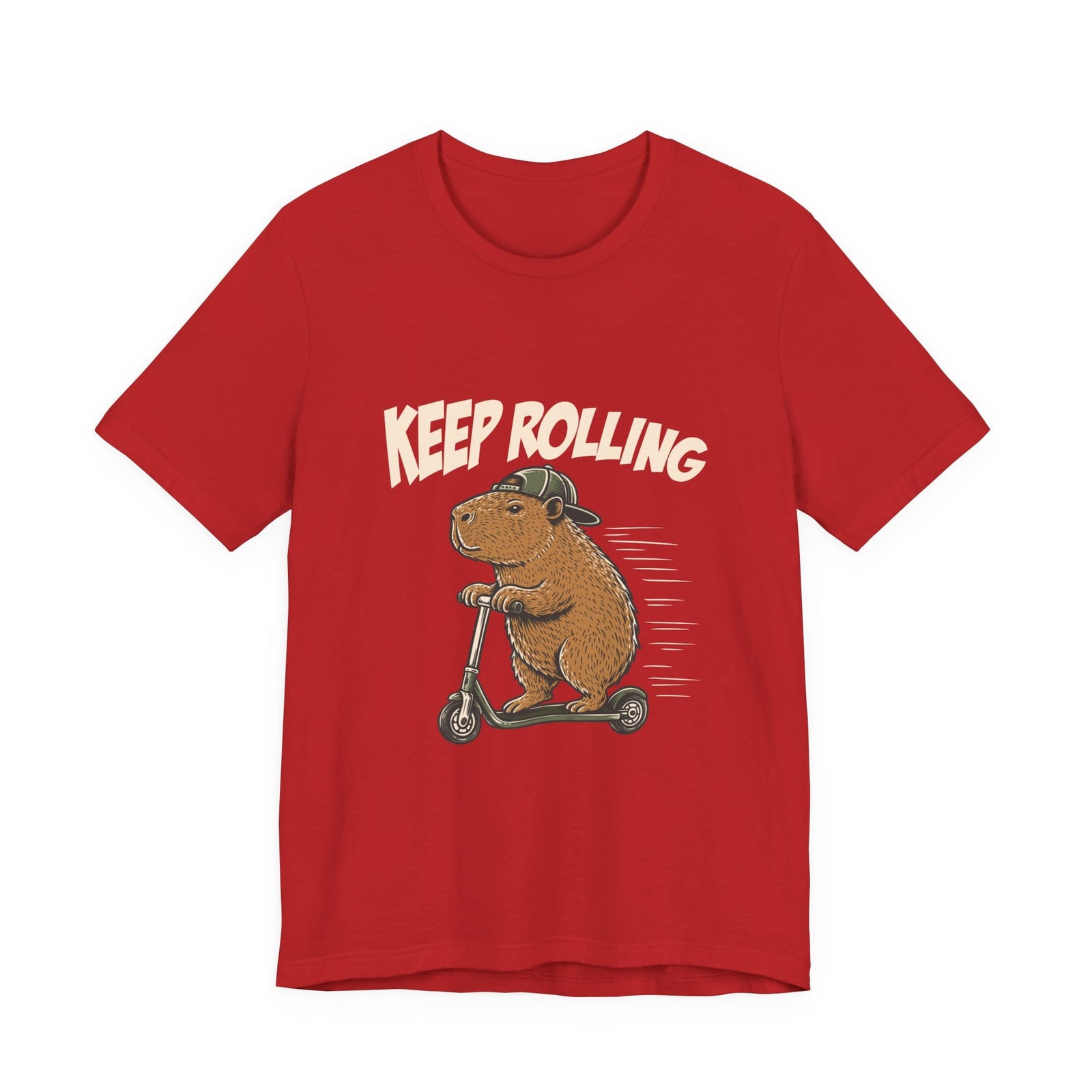 Keep Rolling | Capybara t-shirt - Zenfull Heart self love and healing affirmation apparel