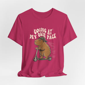 Going At My Own Pace | Capybara t-shirt - Zenfull Heart self love and healing affirmation apparel