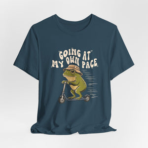 Going At My Own Pace | Frog t-shirt - Zenfull Heart self love and healing affirmation apparel