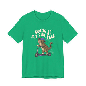 Going At My Own Pace | Cat t-shirt - Zenfull Heart self love and healing affirmation apparel