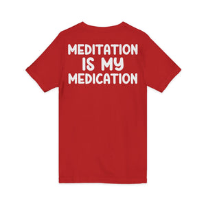 Highly Meditated v-neck shirt - Zenfull Heart self love and healing affirmation apparel