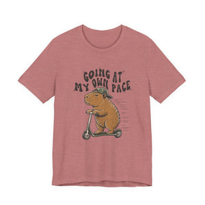 Going At My Own Pace | Capybara | Deluxe Tee