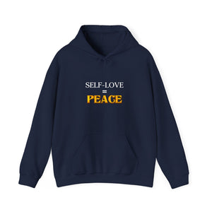 Self-Love = Peace hoodie - Zenfull Heart self love and healing affirmation apparel