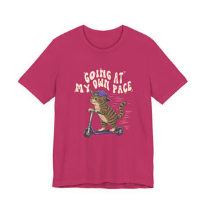 Going At My Own Pace | Cat t-shirt - Zenfull Heart self love and healing affirmation apparel