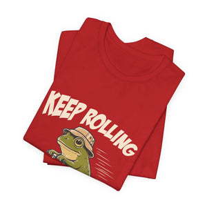Keep Rolling | Frog t-shirt - Zenfull Heart self love and healing affirmation apparel