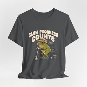 Slow Progress Counts | Frog | Deluxe Tee