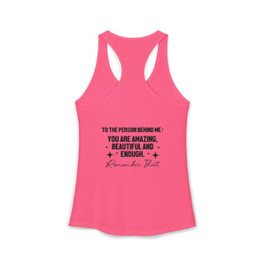 You Matter | To The Person Behind Me tank top - Zenfull Heart self love and healing affirmation apparel