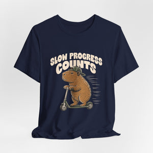 Slow Progress Counts | Capybara | Deluxe Tee