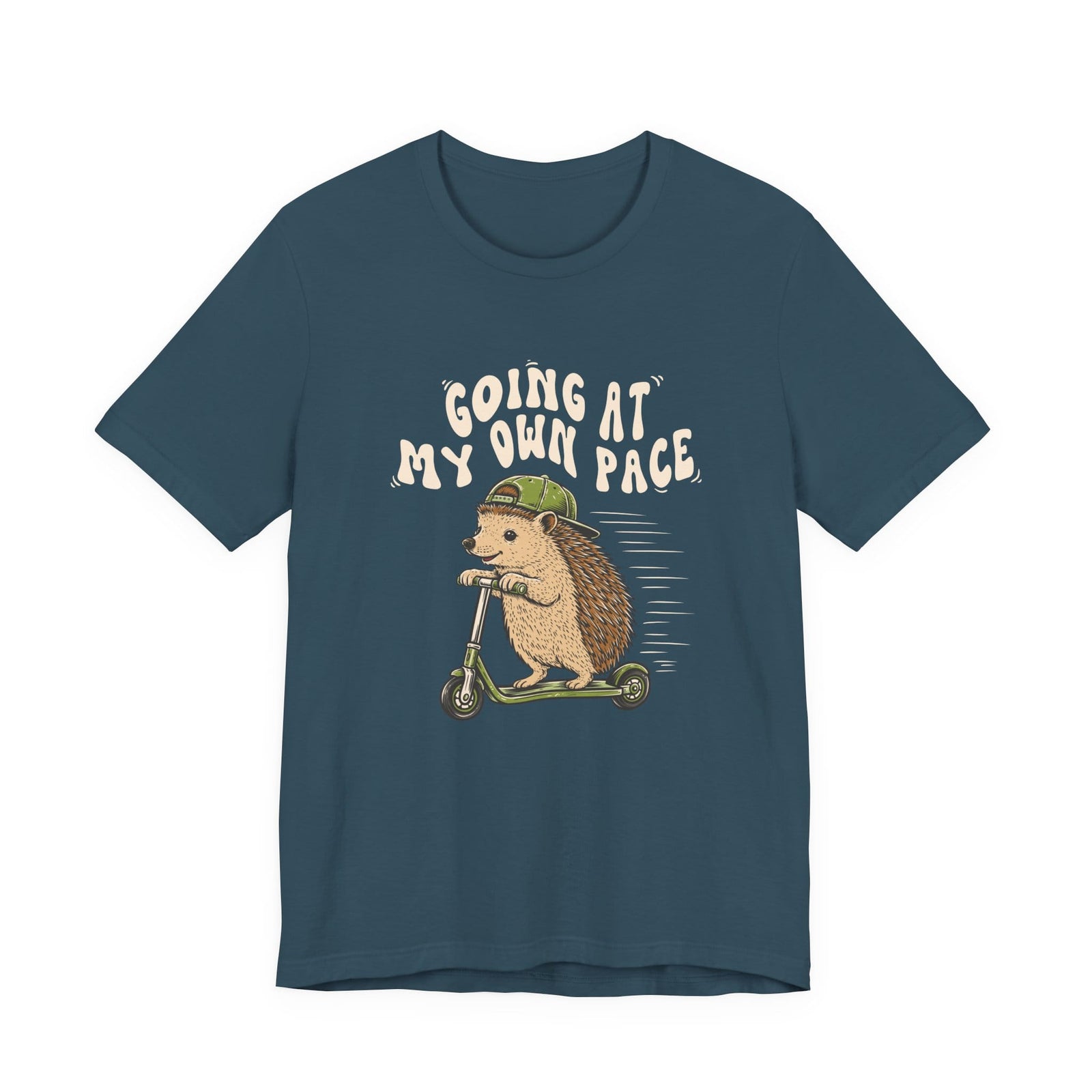 Going At My Own Pace | Hedgehog t-shirt - Zenfull Heart self love and healing affirmation apparel