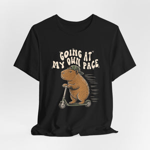 Going At My Own Pace | Capybara | Deluxe Tee