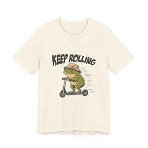 Keep Rolling | Frog t-shirt - Zenfull Heart self love and healing affirmation apparel