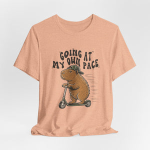 Going At My Own Pace | Capybara | Deluxe Tee