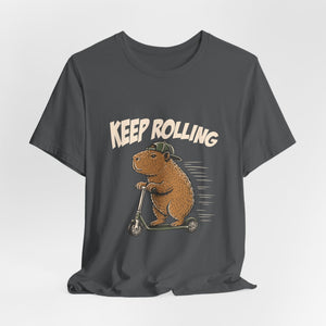 Keep Rolling | Capybara | Deluxe Tee