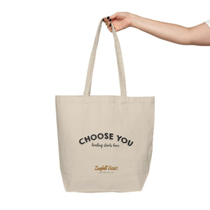 Choose You canvas tote bag by Zenfull Heart, alternate view