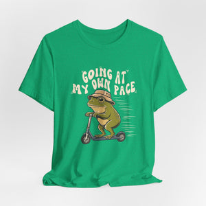 Going At My Own Pace | Frog | Deluxe Tee