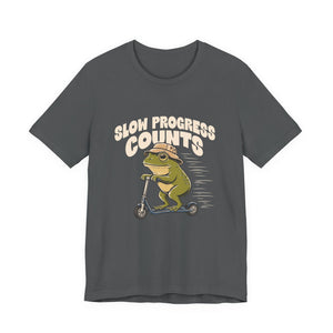 Slow Progress Counts | Frog | Deluxe Tee