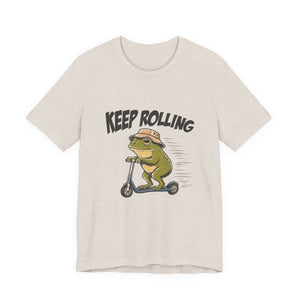 Keep Rolling | Frog t-shirt - Zenfull Heart self love and healing affirmation apparel