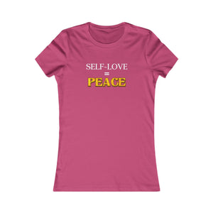 Self-Love = Peace women's t-shirt - Zenfull Heart self love and healing affirmation apparel