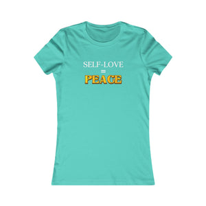 Self-Love = Peace women's t-shirt - Zenfull Heart self love and healing affirmation apparel