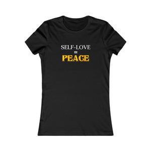 Self-Love = Peace women's t-shirt - Zenfull Heart self love and healing affirmation apparel