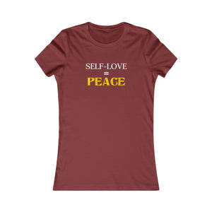Self-Love = Peace women's t-shirt - Zenfull Heart self love and healing affirmation apparel