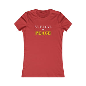 Self-Love = Peace women's t-shirt - Zenfull Heart self love and healing affirmation apparel