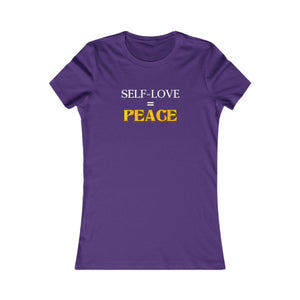 Self-Love = Peace women's t-shirt - Zenfull Heart self love and healing affirmation apparel