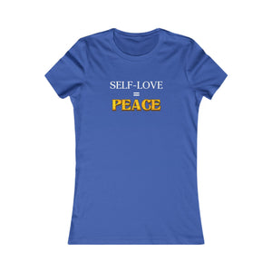 Self-Love = Peace women's t-shirt - Zenfull Heart self love and healing affirmation apparel