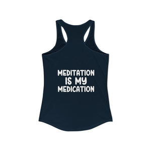 Highly Meditated tank top - Zenfull Heart self love and healing affirmation apparel